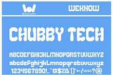 Chubby Tech font