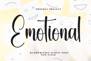 Emotional Script Font