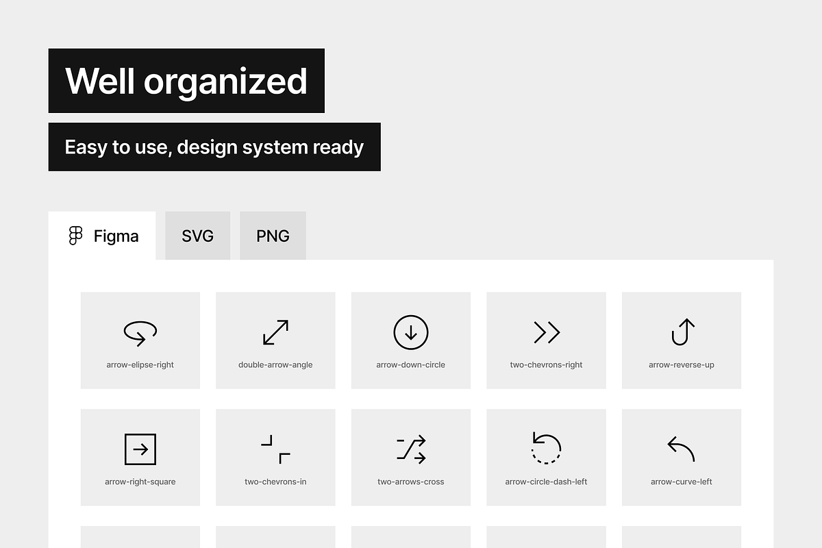 Arrows Light - 301 icons, an Outline Icon by Pictomate (Photo 5 of 7)