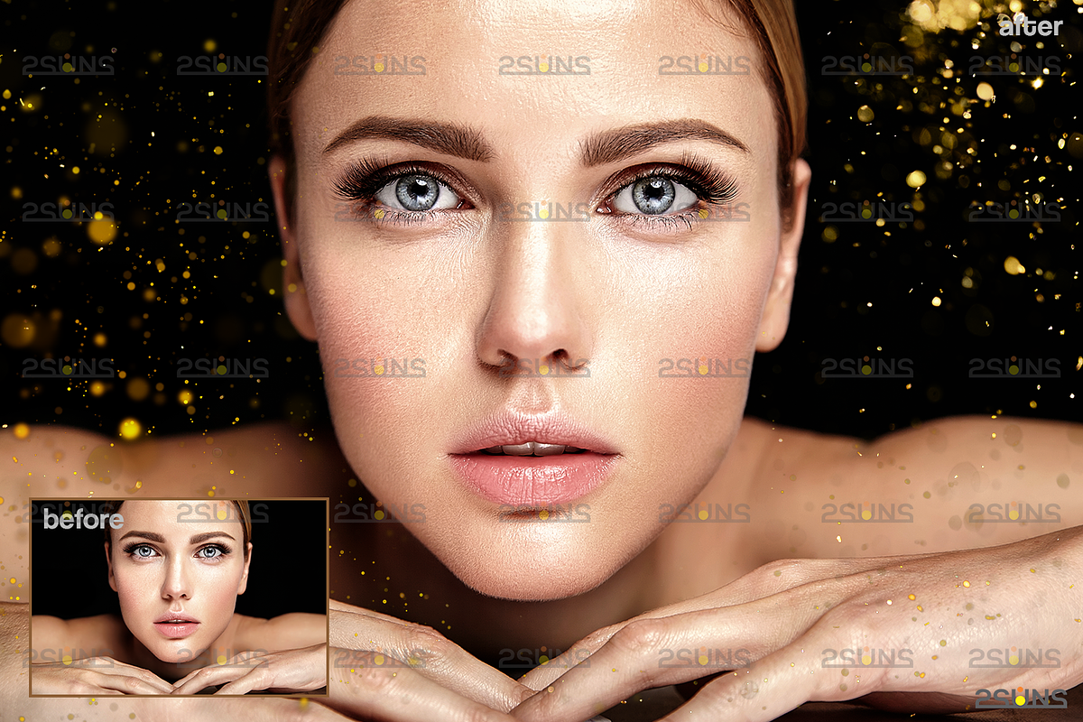 Gold Dust photoshop overlay, an Object Graphic by 2SUNS (Photo 6 of 9)