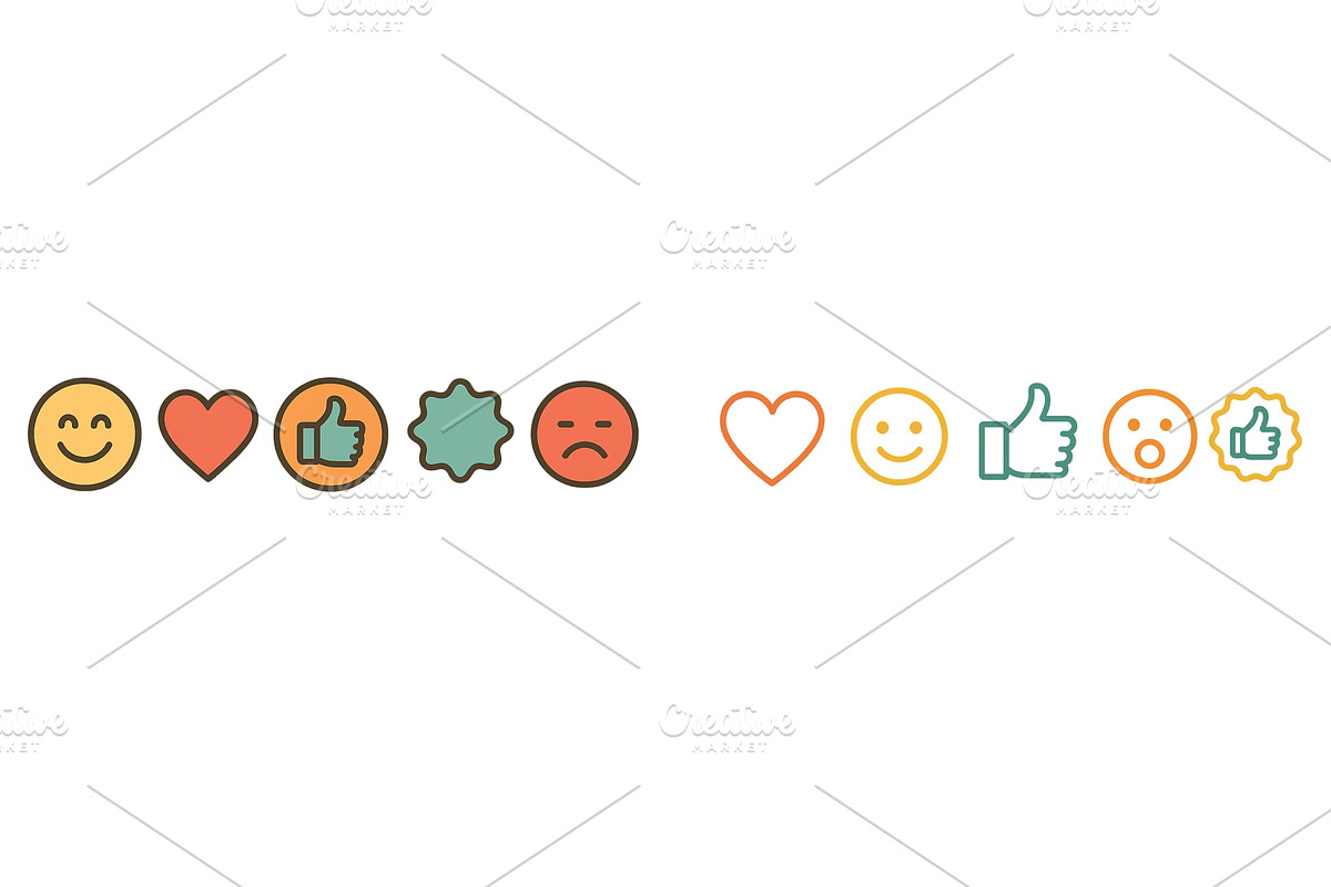 Emojis representing various emotions, an Illustration by ZinetroN