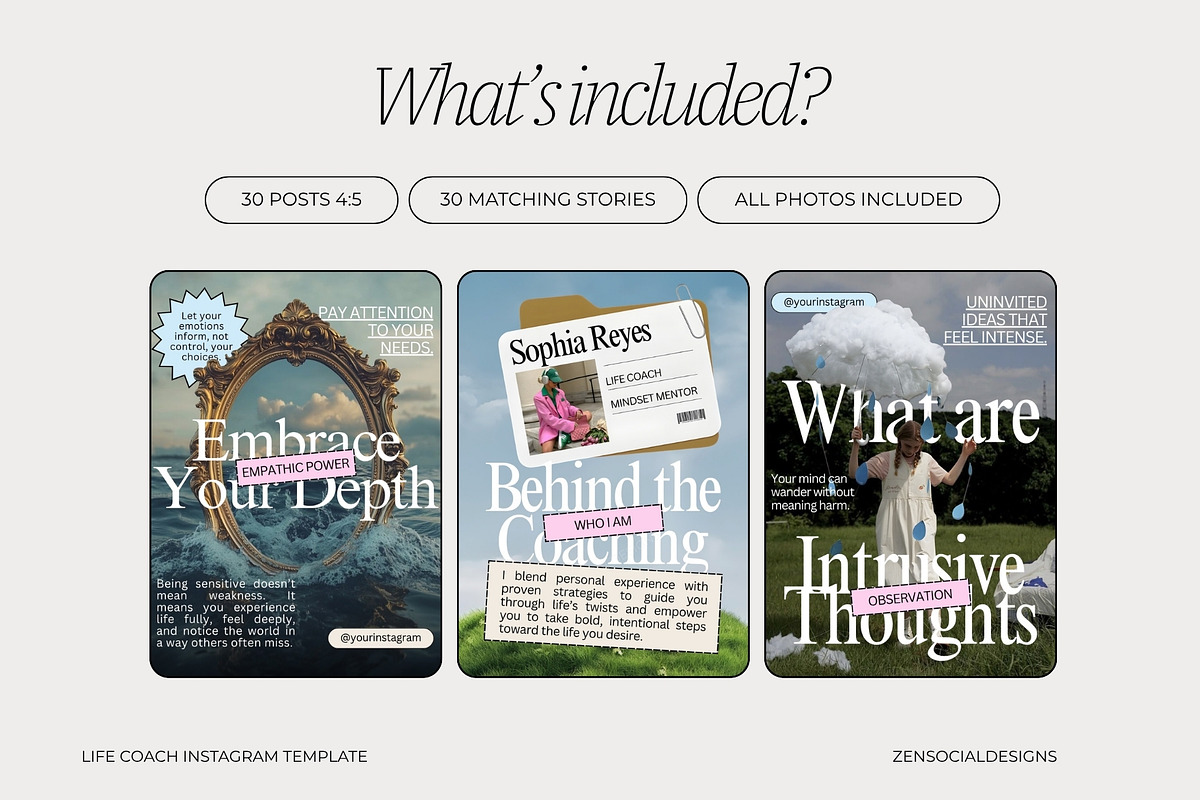 Life Coach Instagram Templates preview 3