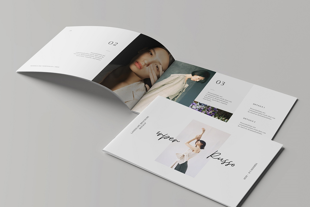 A5/A4 Landscape Brochure Mockup, a Books & Magazine Mockup by Tokobeta (Photo 3 of 12)