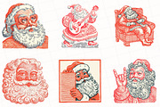 Hand-Drawn Santa Christmas Clipart, an Illustration by OK Design (Thumbnail 3 of 5)