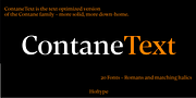 Contane Text, a Serif Font by Hoftype (Thumbnail 1 of 12)
