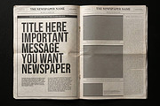 Newspaper Mockups Editable Content, a Books & Magazine Mockup by Luuqas Design (Thumbnail 2 of 4)