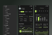 Fitness Health Tracker Mobile App UI, an UI Kit Template by SLAB! Design (Thumbnail 2 of 4)