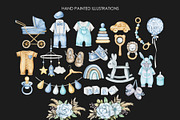 Watercolor boho nursery clipart, an Illustration by AquarelleSpace (Thumbnail 3 of 4)