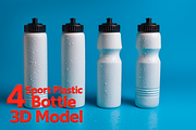 4 Sport Water Bottles 3D Model, an Object 3D Model by Casa Mandarina (Thumbnail 1 of 5)