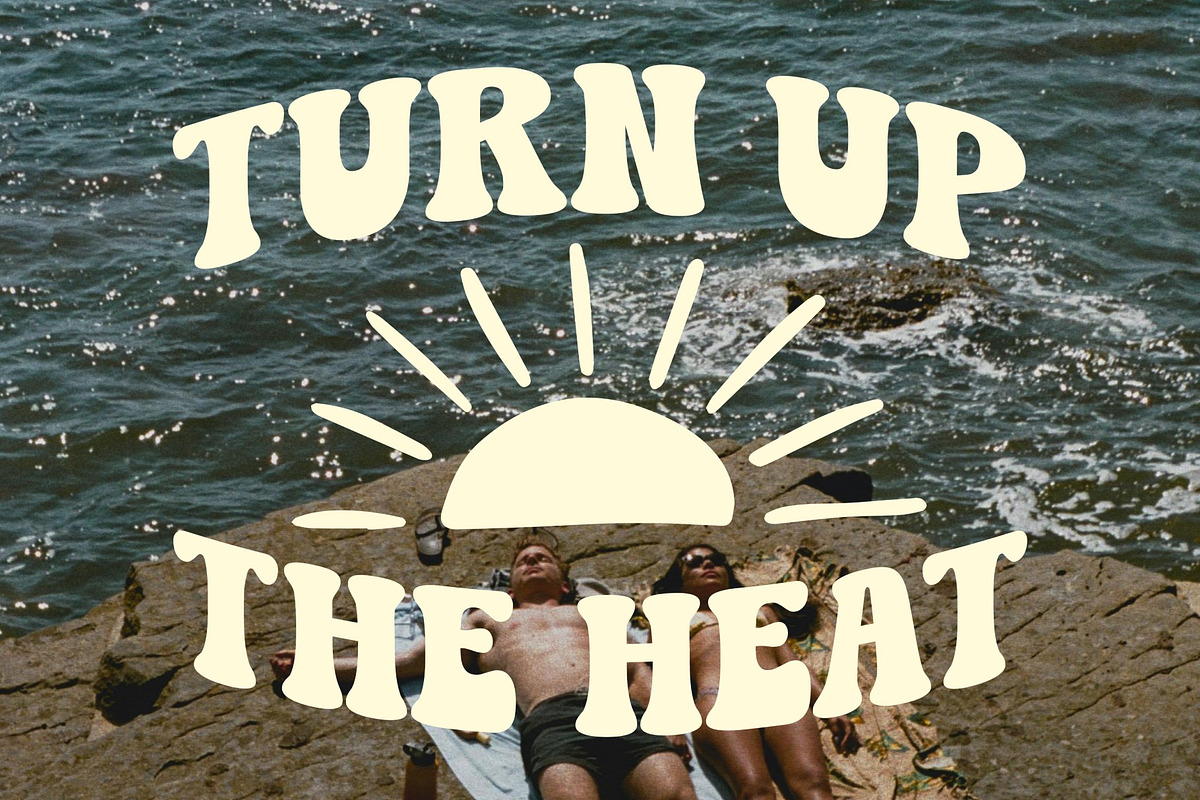 Always Sunny - Groovy Display Font, a Sans Serif Font by Studio Moara (Photo 8 of 8)