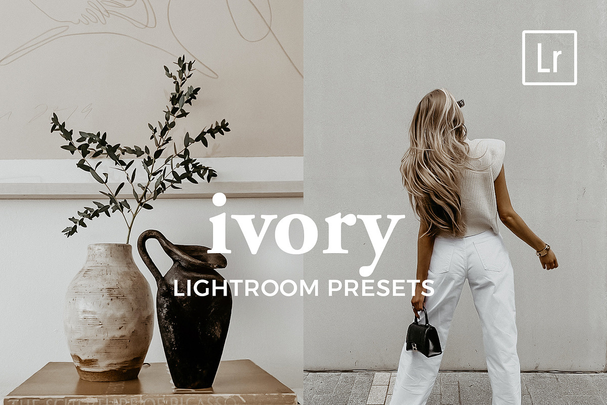 4 Lightroom Presets IVORY, an Action Add-On by Graace Studio (Photo 1 of 8)