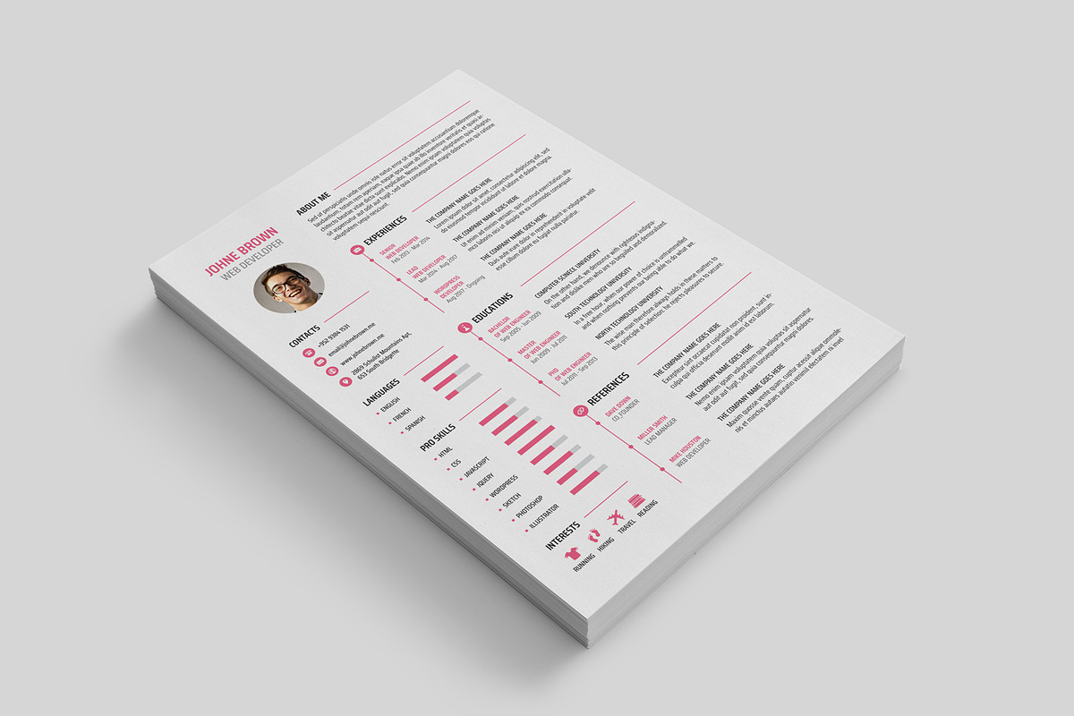 Resume / Cv, a Resume Template by HusamRayan (Photo 4 of 7)