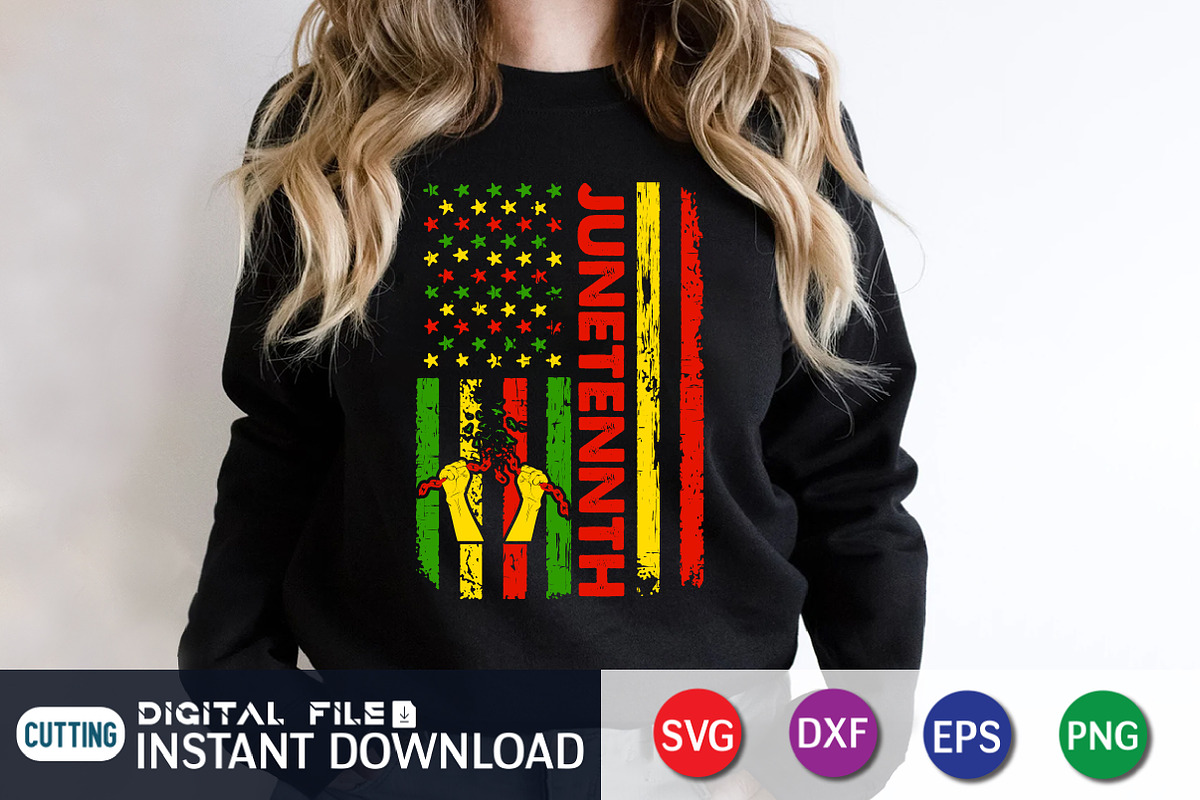 Juneteenth American Flag Graphic, an Object Graphic by FunnySVGCrafts (Photo 2 of 3)