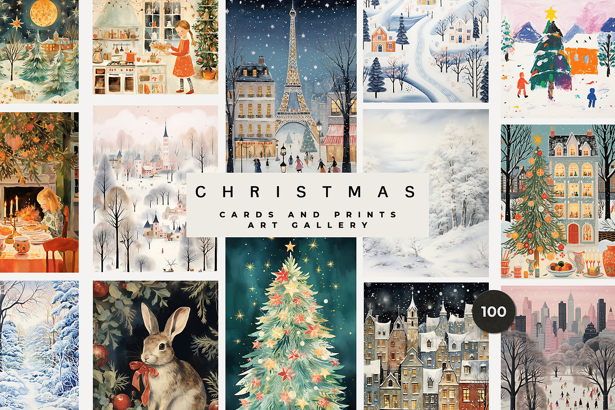 -30% CHRISTMAS CARDS / PRINTS, a Background Graphic by Lana Elanor (Photo 1 of 9)