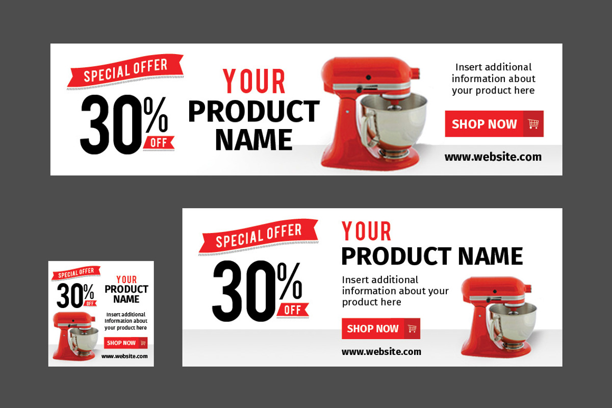 Retail Marketing Web Banners, a Templates & Theme by Nathan Knight Design (Photo 3 of 3)