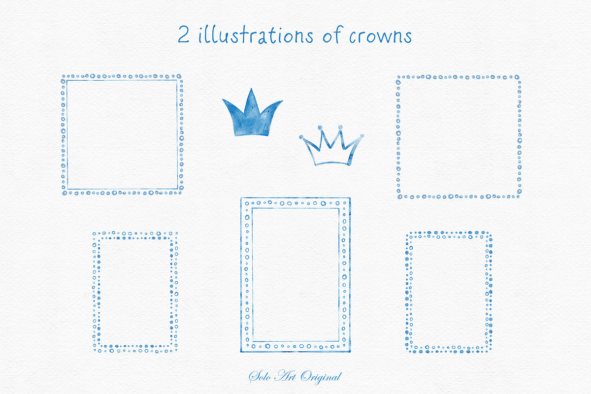 Frames Baby Shower Blue Clipart, an Object Graphic by Solo Art Original (Photo 4 of 10)
