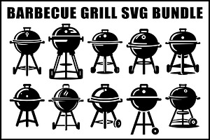 Barbecue Grill SVG Bundle Set, an Object Graphic by Creativeshirt