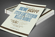 Retro New Year Party Invite Card, a Card Template by loswl (Thumbnail 2 of 8)