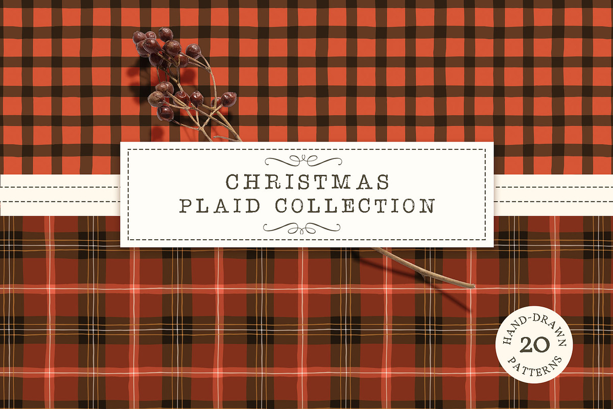 Christmas Plaid Patterns, a Pattern Graphic by PATTERNS etc. (Photo 1 of 16)