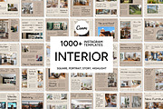 Interior Instagram Template, a Social Media Template by Kalubuak (Thumbnail 1 of 10)