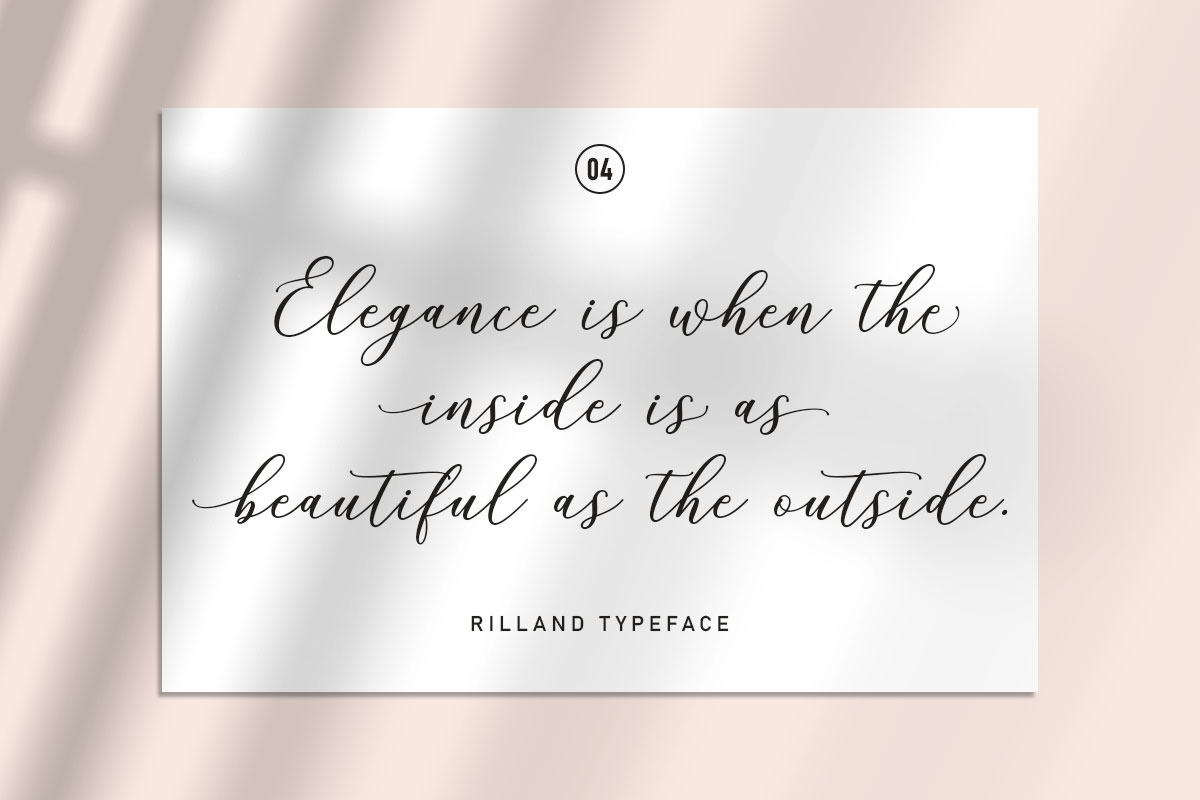 Rilland, a Script Font by Gatype (Photo 4 of 10)
