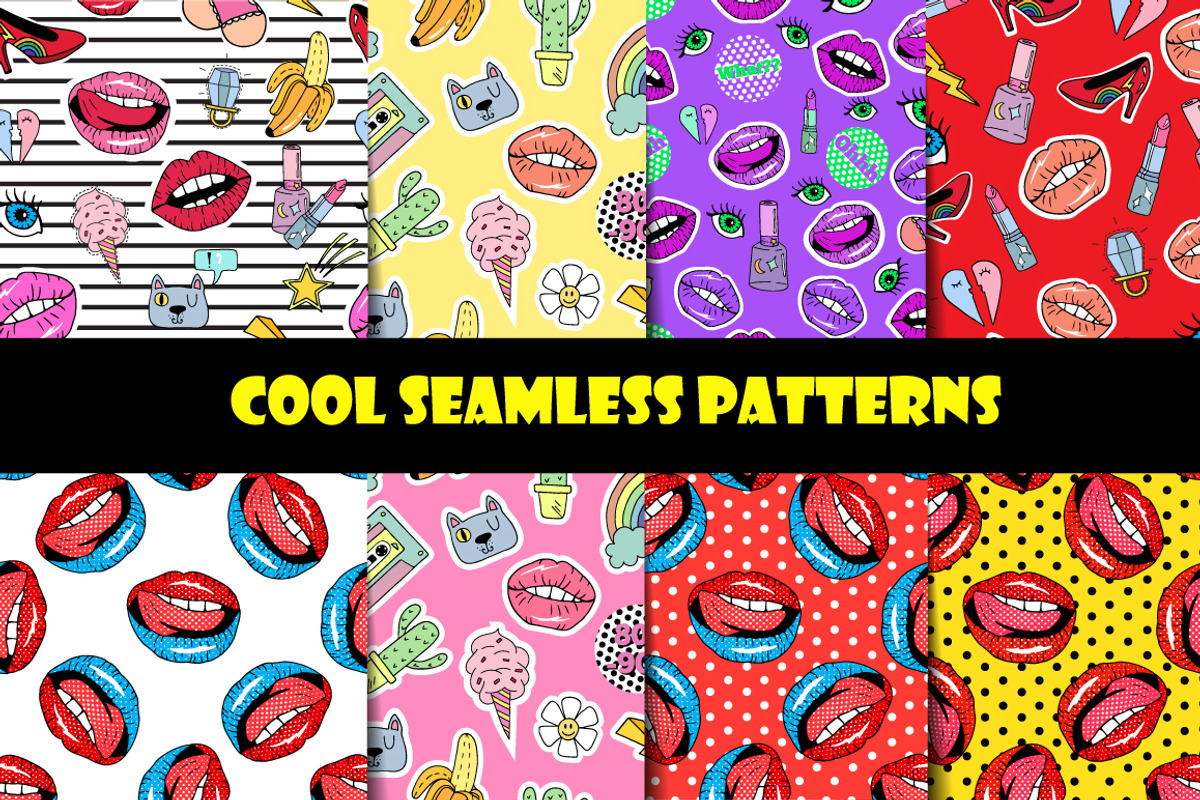 Fashion patches and stickers, a Graphic by TashaDraw (Photo 11 of 12)