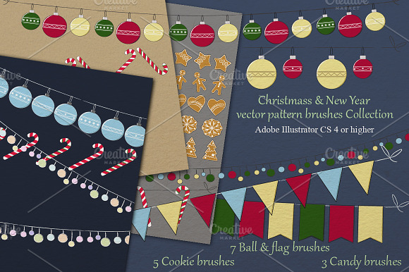 Christmas & New Year brushes preview 8