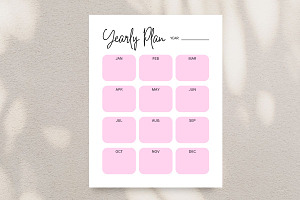 Yearly Planner Template