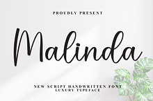 Malinda | Script Font