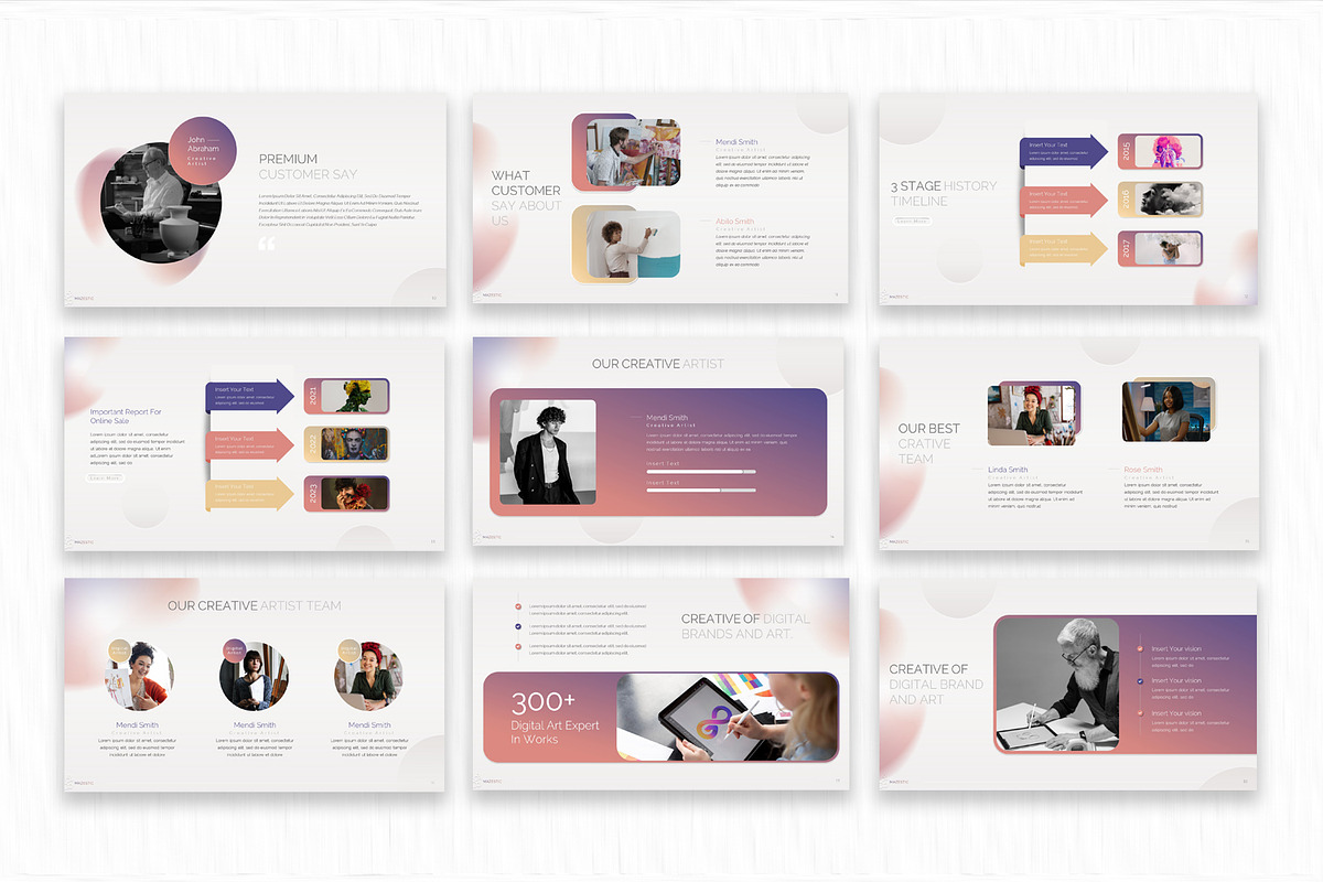 Mazestic Digital Art Presentation, a Presentation Template by SlideStack (Photo 3 of 5)