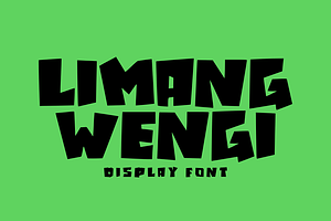 LIMANG WENGI - Display Font