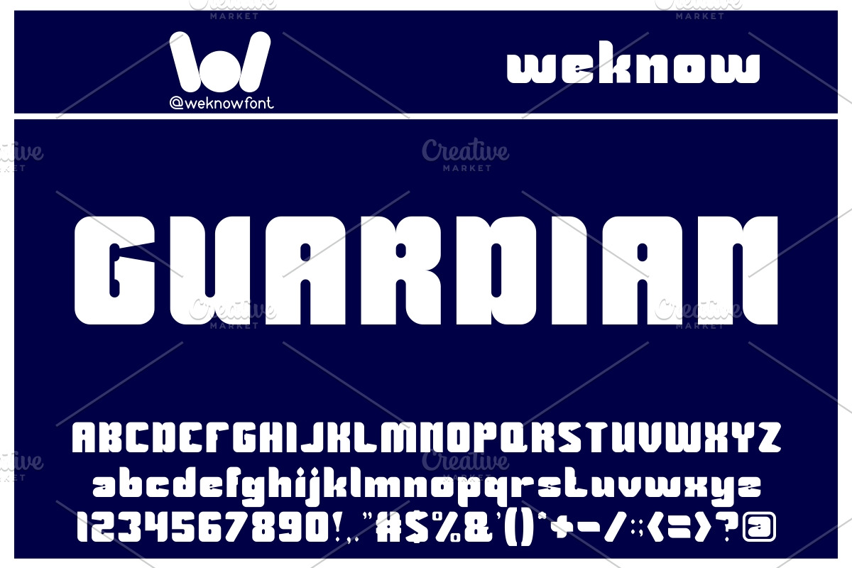 Guardian font, a Font by weknow (Photo 2 of 5)