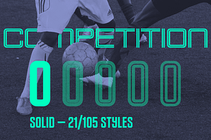 Competition Solid (subfamily), a Sans Serif Font by Sportsfonts