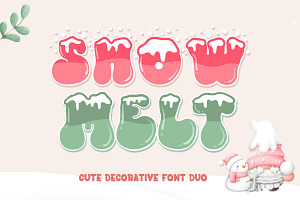 Snowmelt Display Font