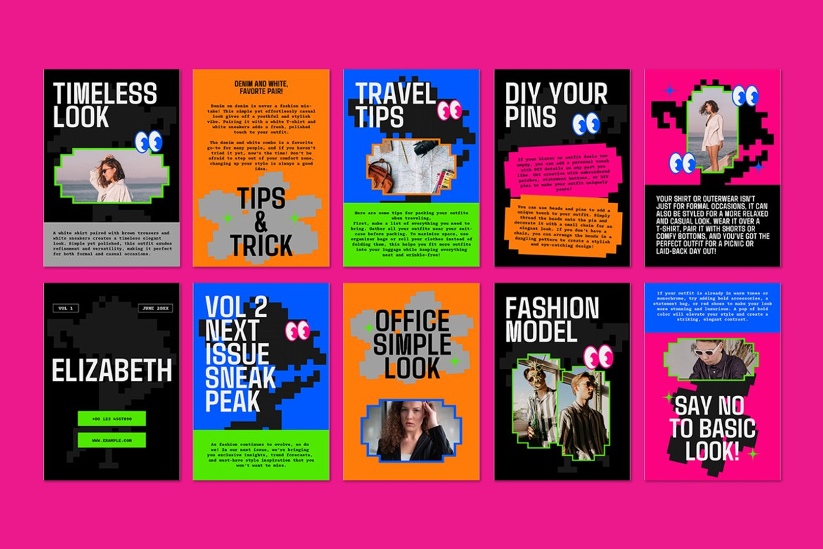 Black Pink Fashion E-Magazine, a Templates & Theme by graphicook (Photo 5 of 5)