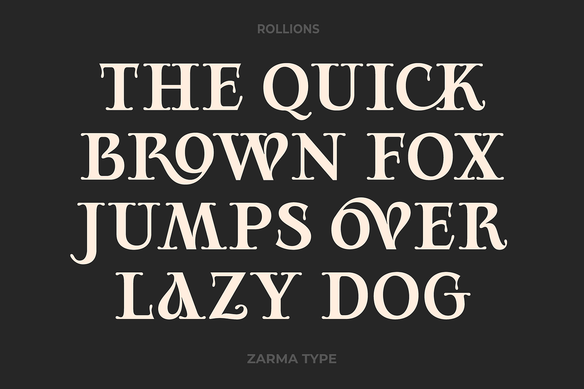 Rollions - Display Serif Font, a Serif Font by Zarma Type (Photo 2 of 12)