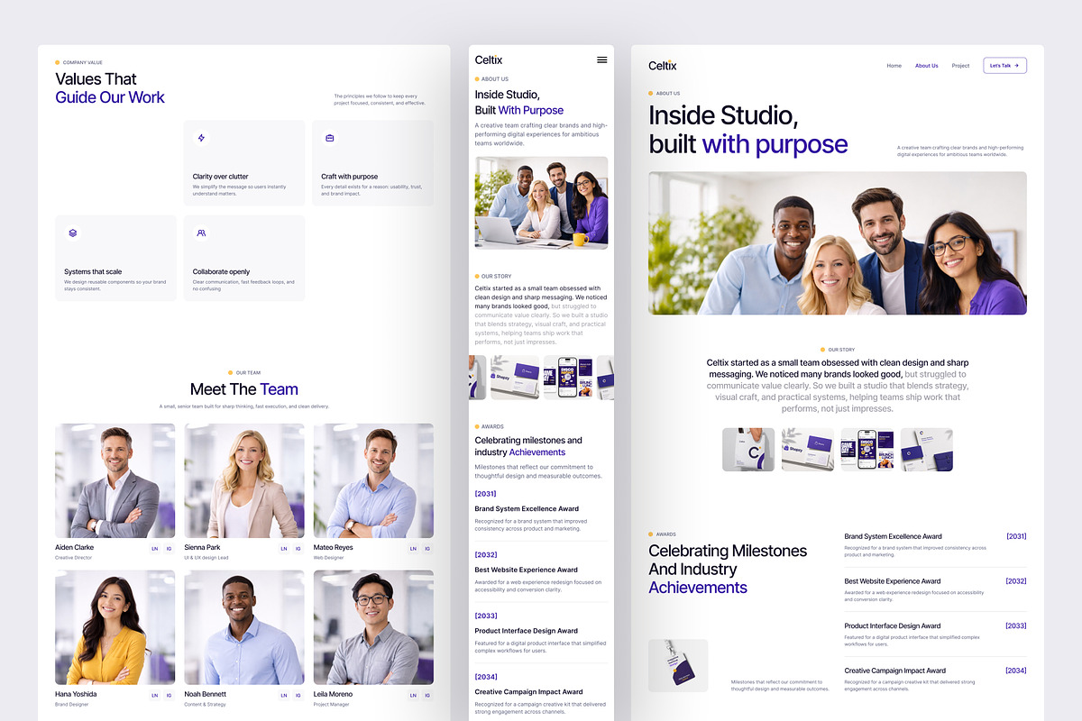 Creative Agency Website UI Figma, an UI Kit Template by peterdraw (Photo 4 of 7)