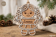 Personalized Gingerbread Ornaments, a Decorative Illustration by svgocean (Thumbnail 11 of 14)