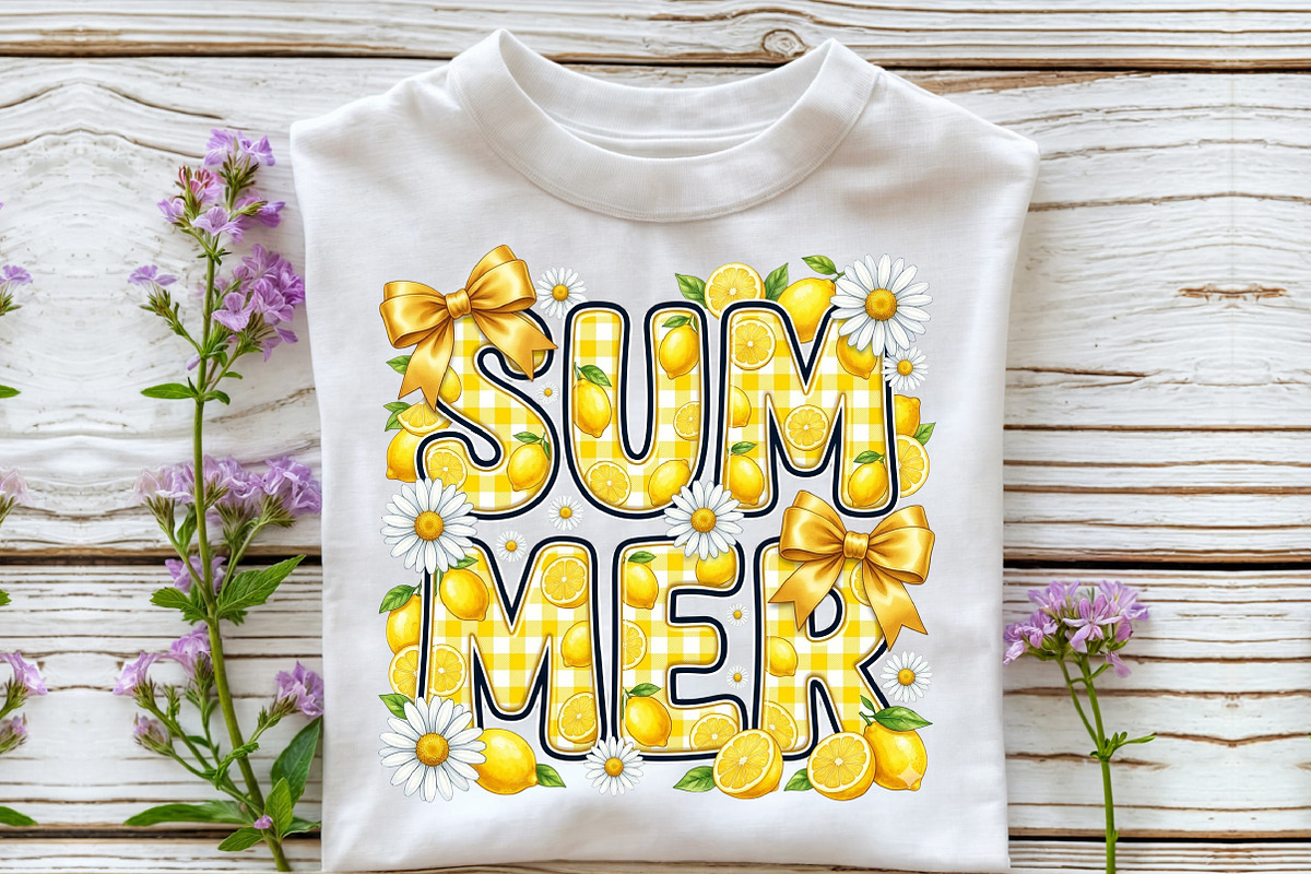 Lemon Summer Coquette PNG, a Seasonal Illustration by Sublimation Artist (Photo 3 of 9)