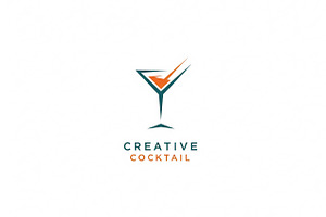 Creative Cocktail Logo, a Branding & Logo Template by Logocreative