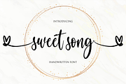 sweet song, a Script Font by NJ Studio (Thumbnail 1 of 10)