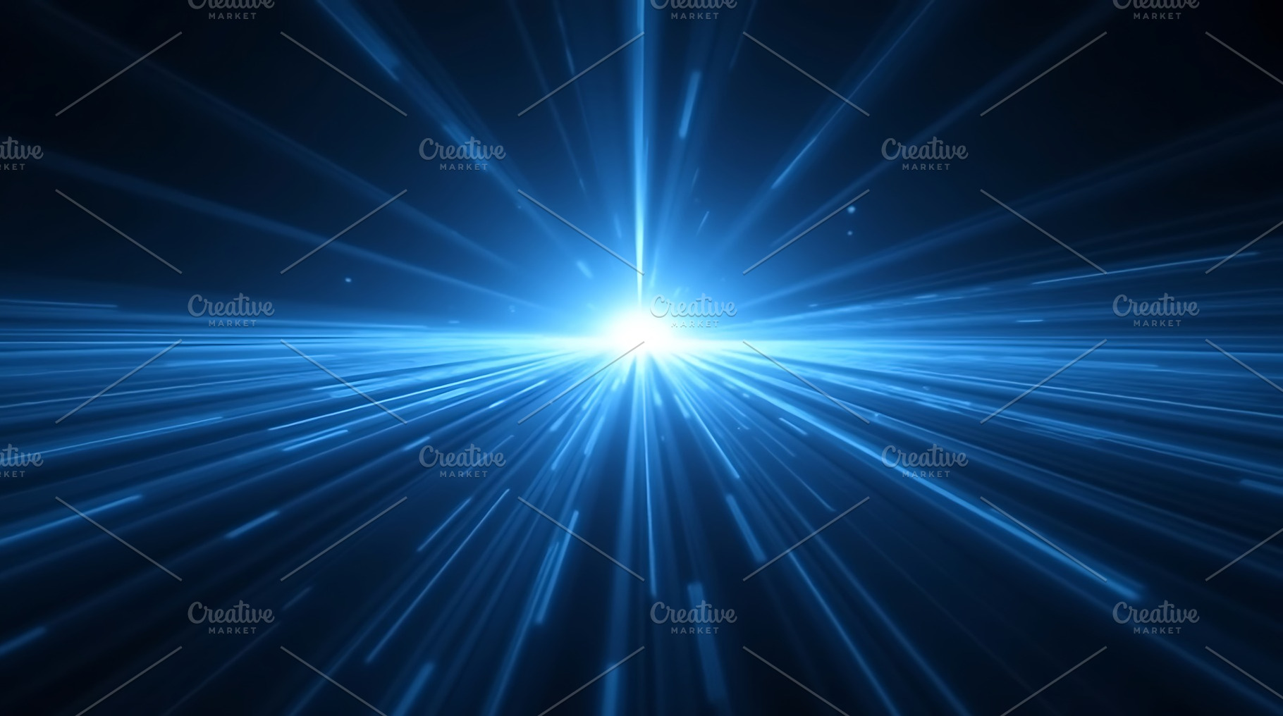 Abstract blue light speed background, an Abstract Photo by Artonix