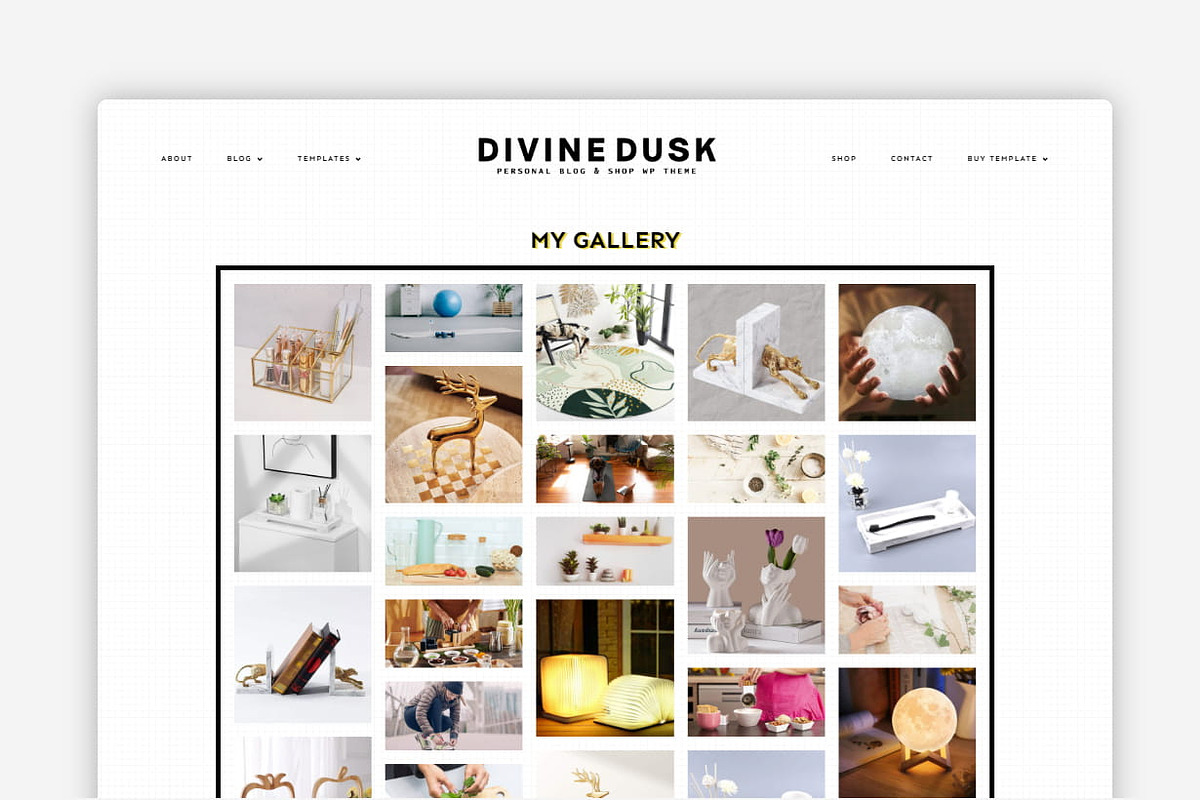 Devine Dusk - WordPress Theme Blog & shop preview 7