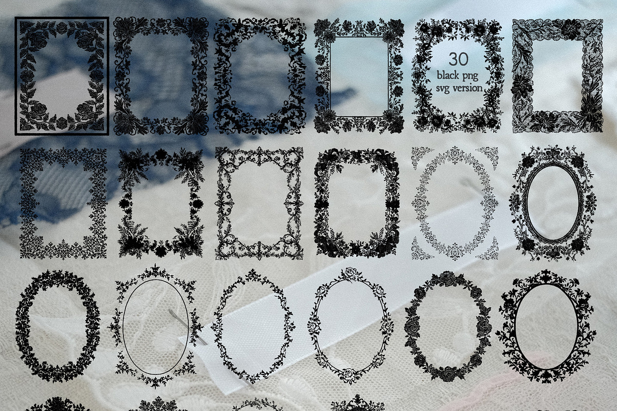 Pressed Frames: Ornamental Borders, an Object Graphic by lerinartstudio (Photo 18 of 18)