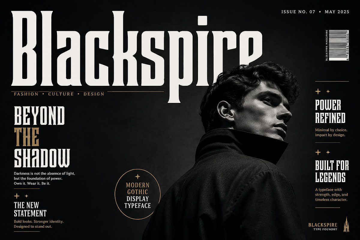 Blackspire – Modern Gothic Typeface, a Blackletter Font by Wow Magic (Photo 3 of 4)