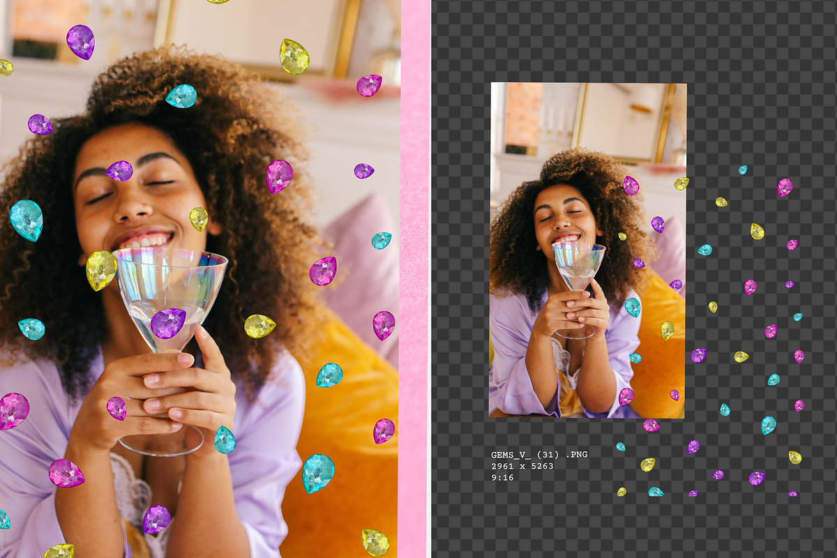 Rhinestone and Gem Photo Overlays, a Texture Graphic by Yana Lesiuk (Photo 8 of 10)