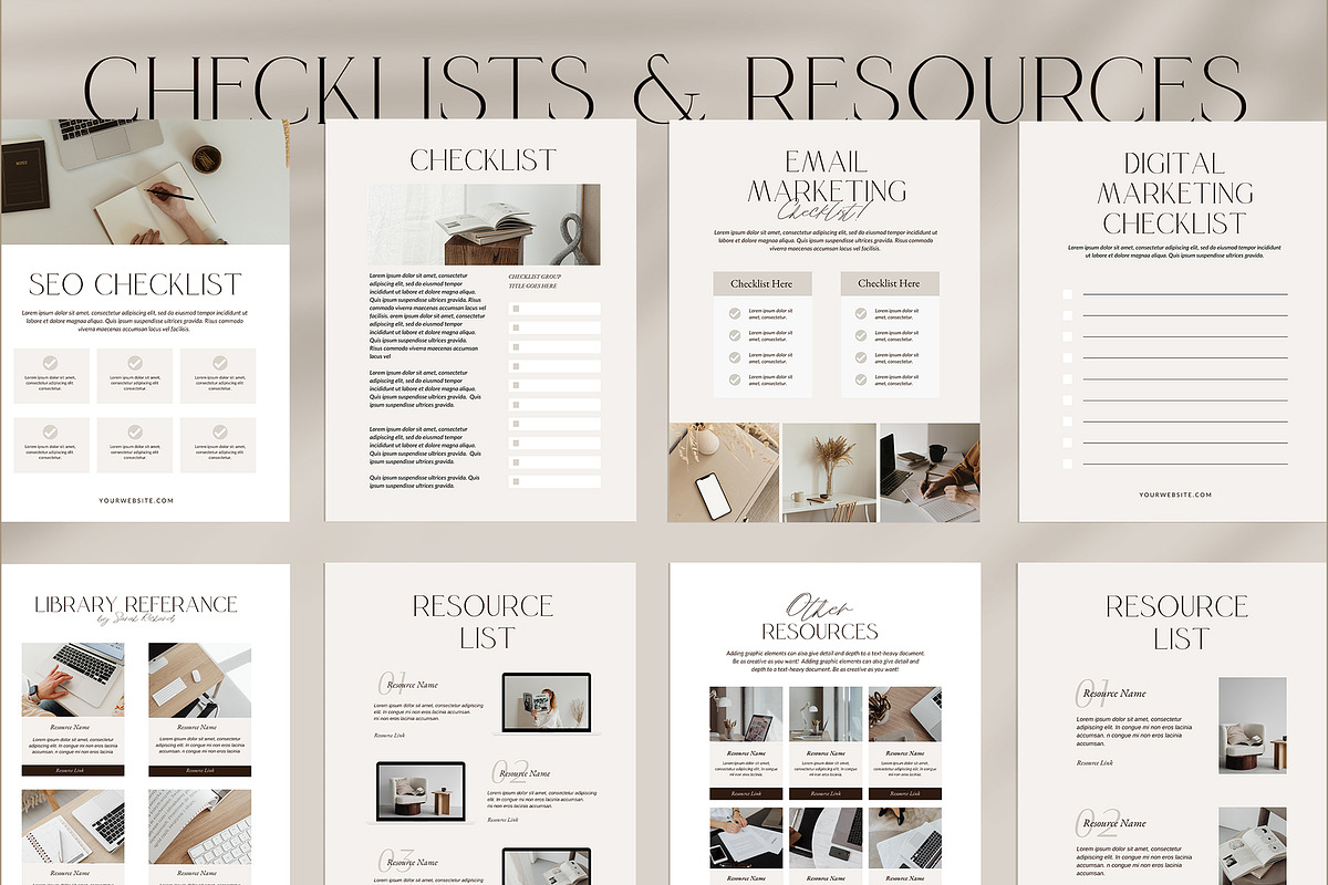 Savanna Workbook Canva Template, a Marketing Template by Amaré Creative (Photo 2 of 10)