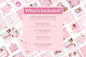 800 Pink Canva Social Media Template