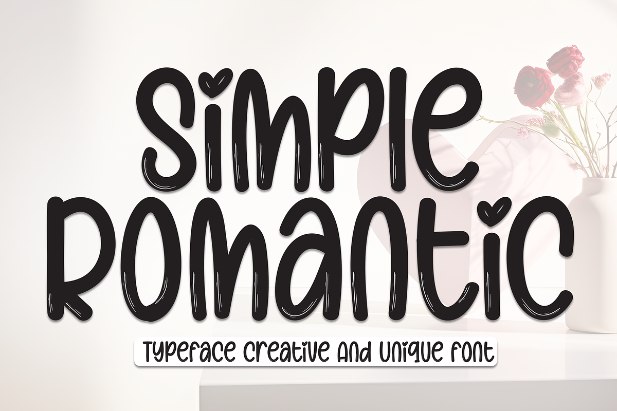 Simple Romantic | Script Font, a Script Font by Scratchones (Photo 1 of 8)