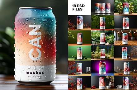 Soda Can Mockup Generated with AI, a Packaging Mockup by dpi